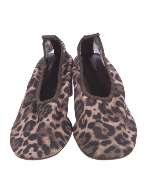Reformation Mesh Animal Print Ballet Flats