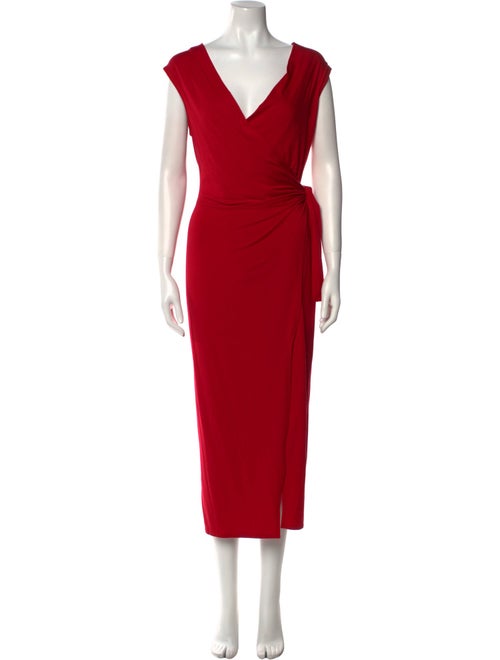 Reformation V-Neck Long Dress