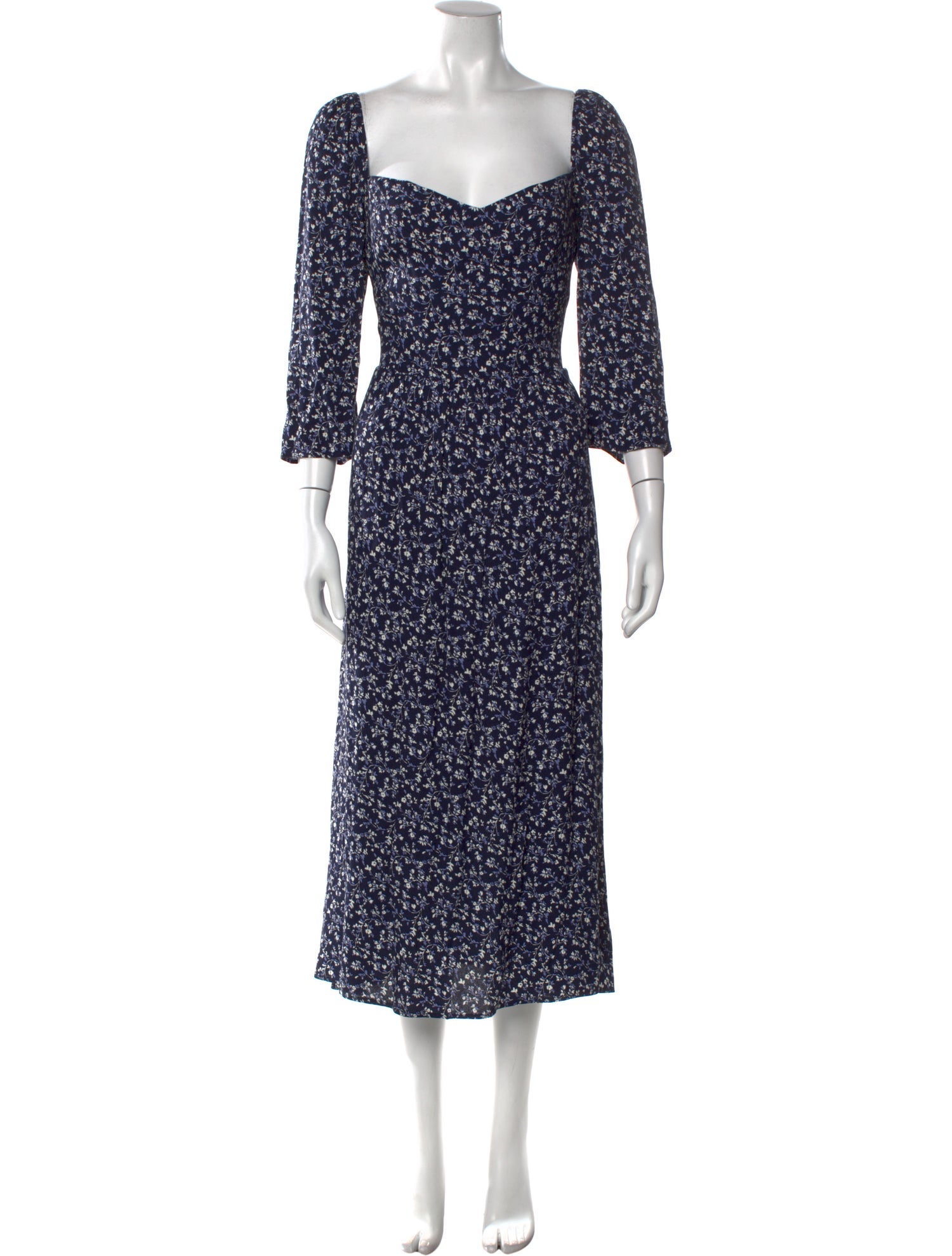 Reformation Floral Print Long Dress