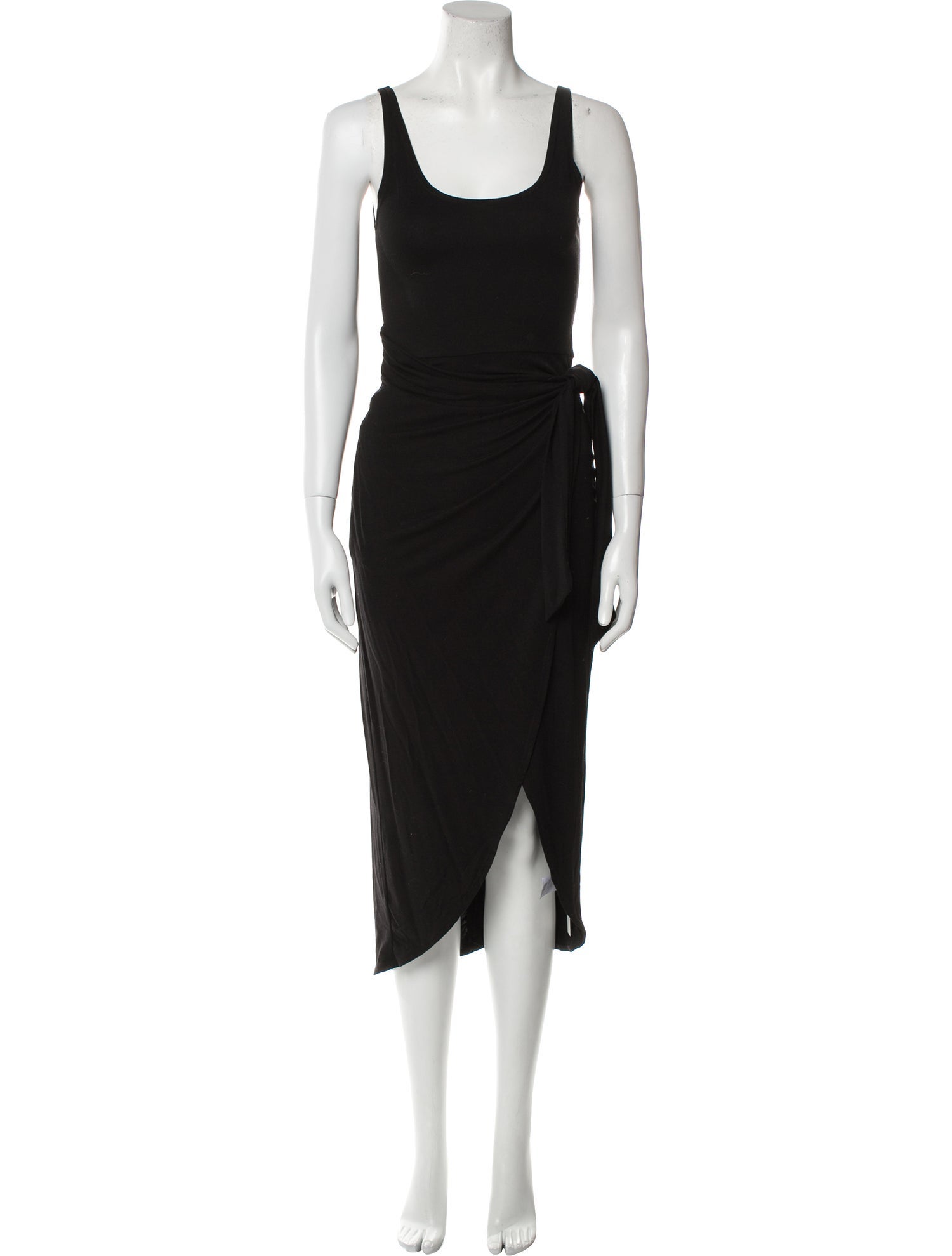 Reformation Scoop Neck Midi Length Dress