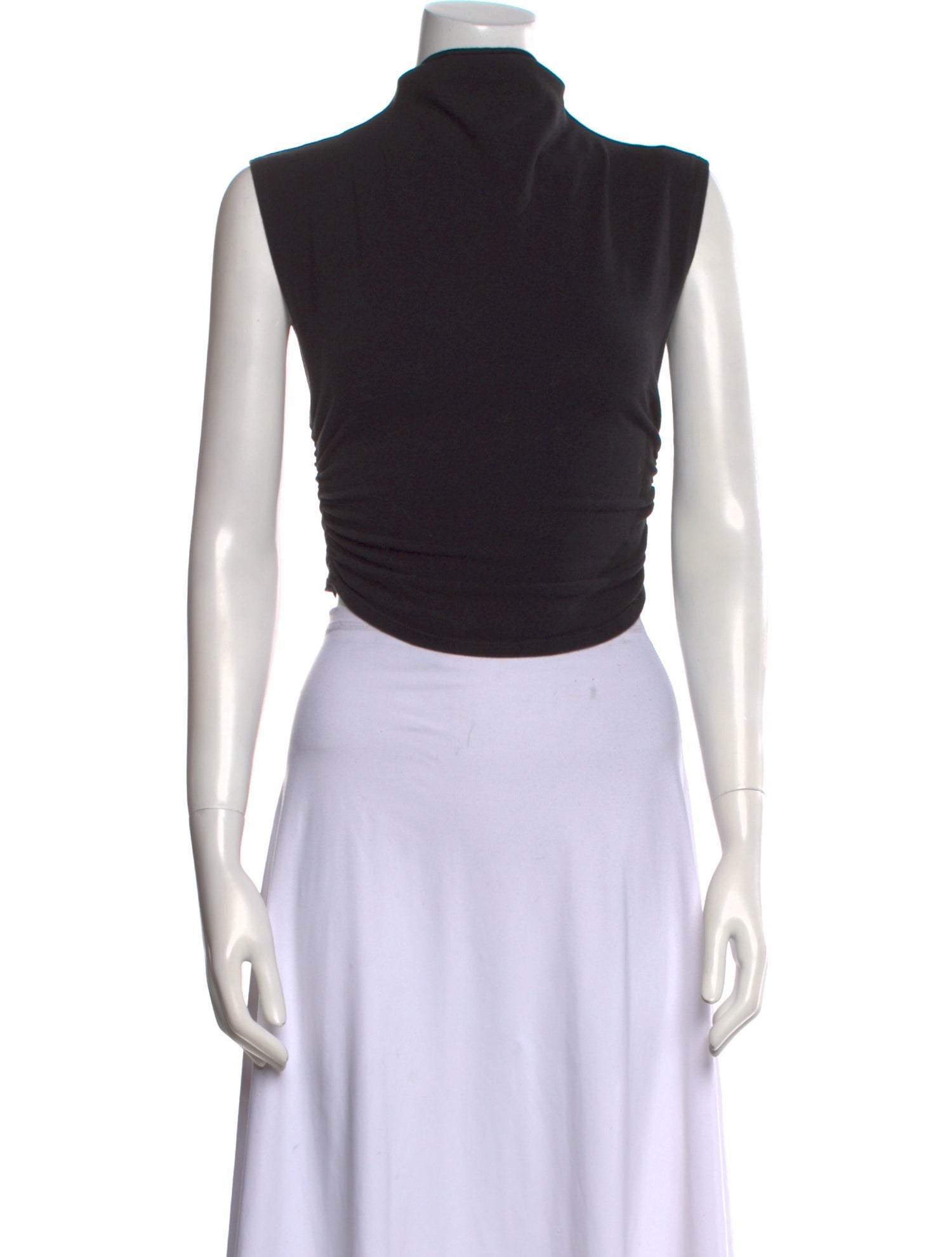 Reformation Turtleneck Sleeveless Crop Top