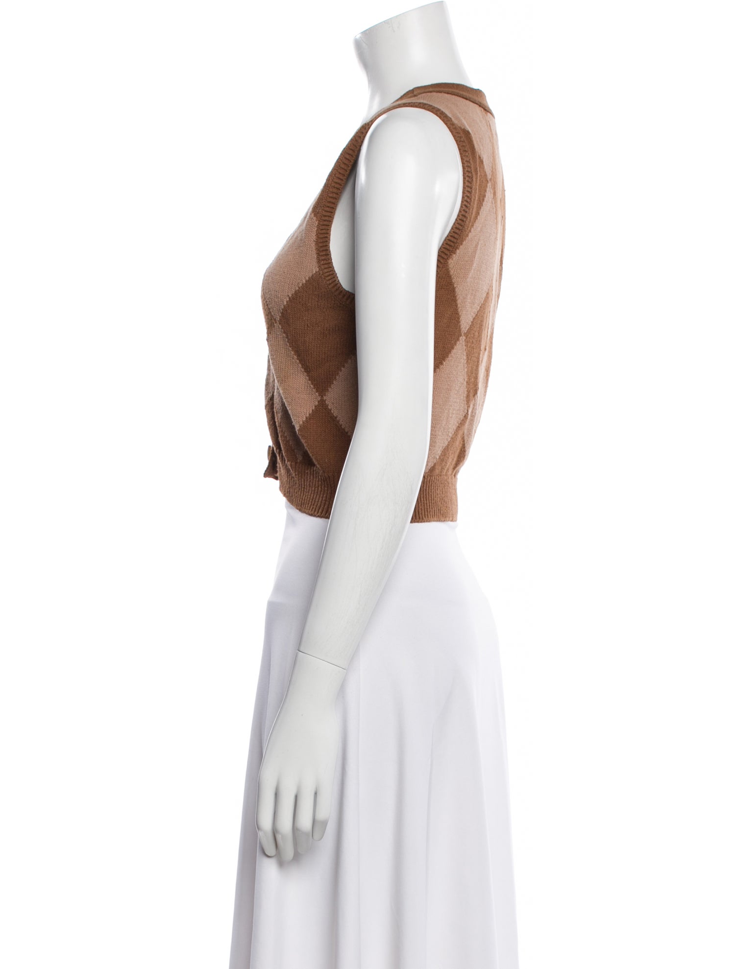 Reformation Printed V-Neck Sweater