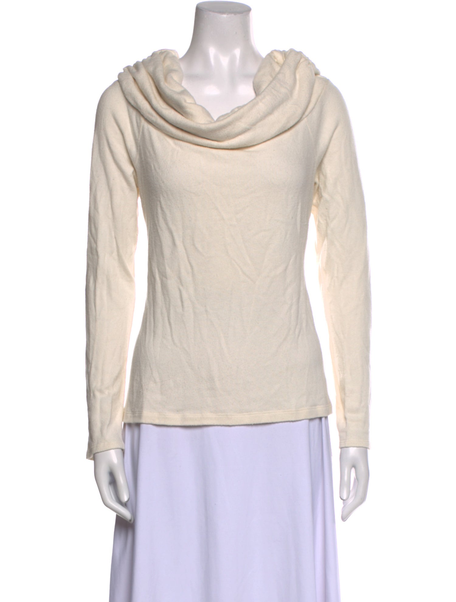 Reformation Cowl Neck Long Sleeve Top