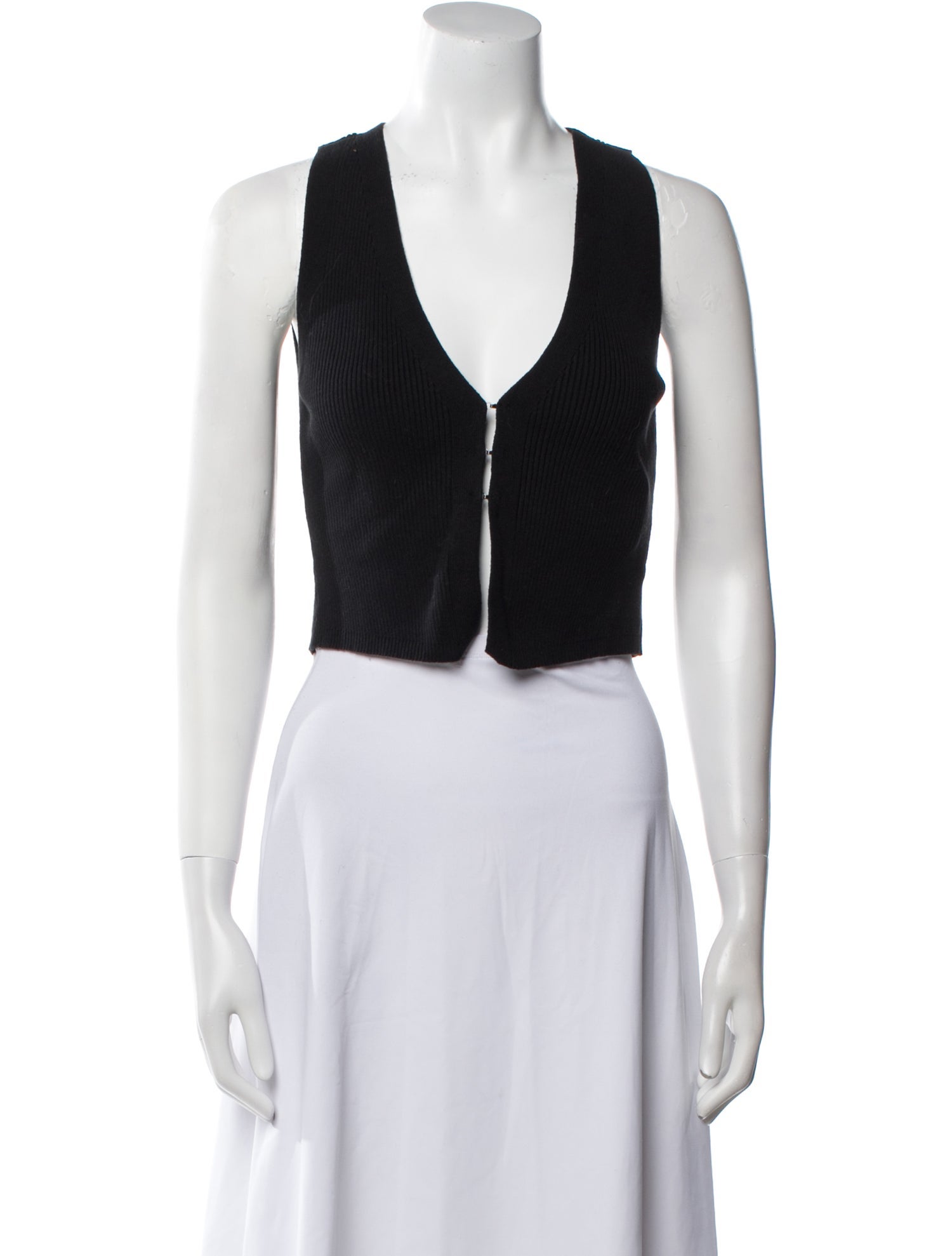 Reformation V-Neck Sleeveless Crop Top