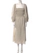 Reformation Linen Midi Length Dress