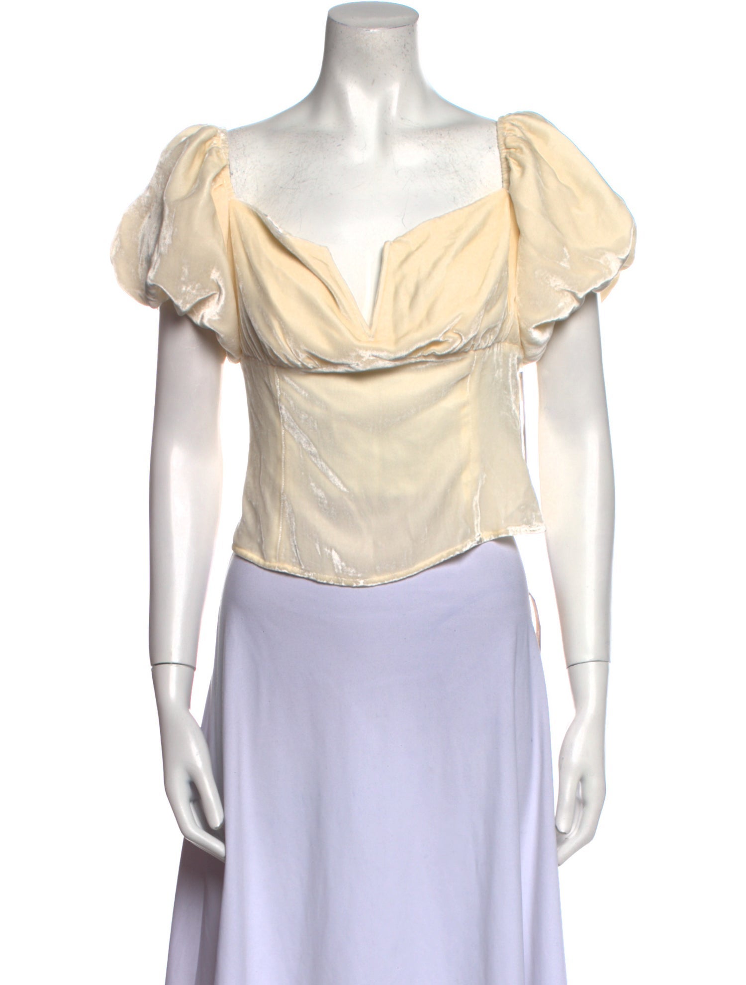 Reformation Cowl Neck Short Sleeve Crop Top w/ Tags