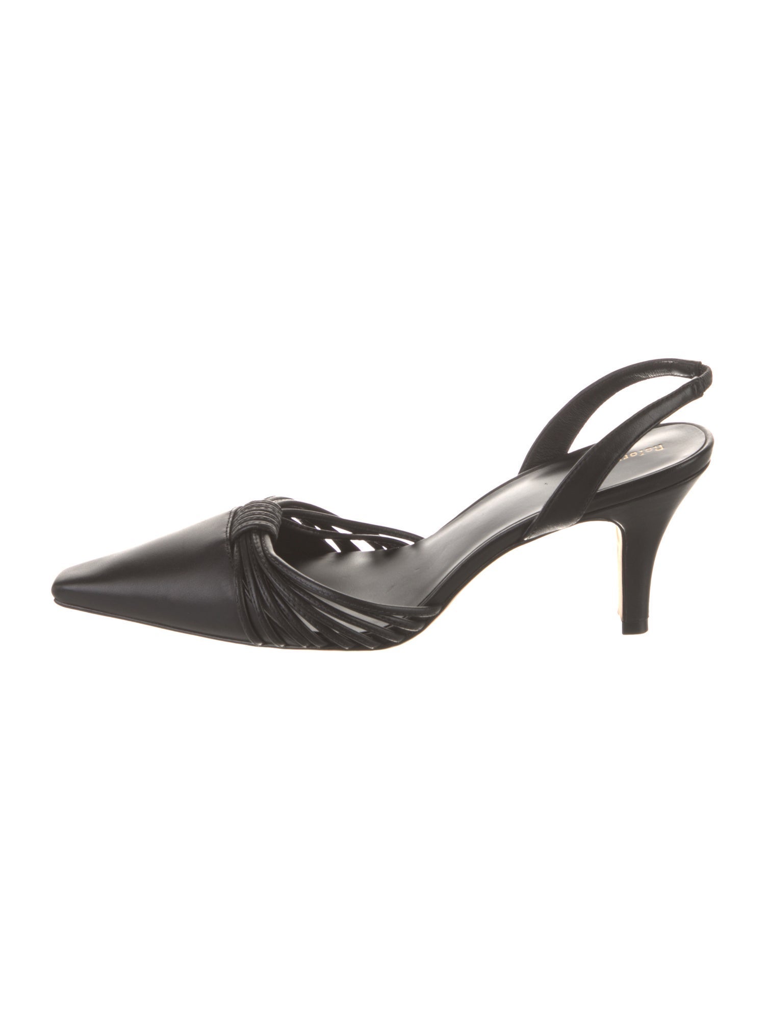 Reformation Leather Slingback Pumps