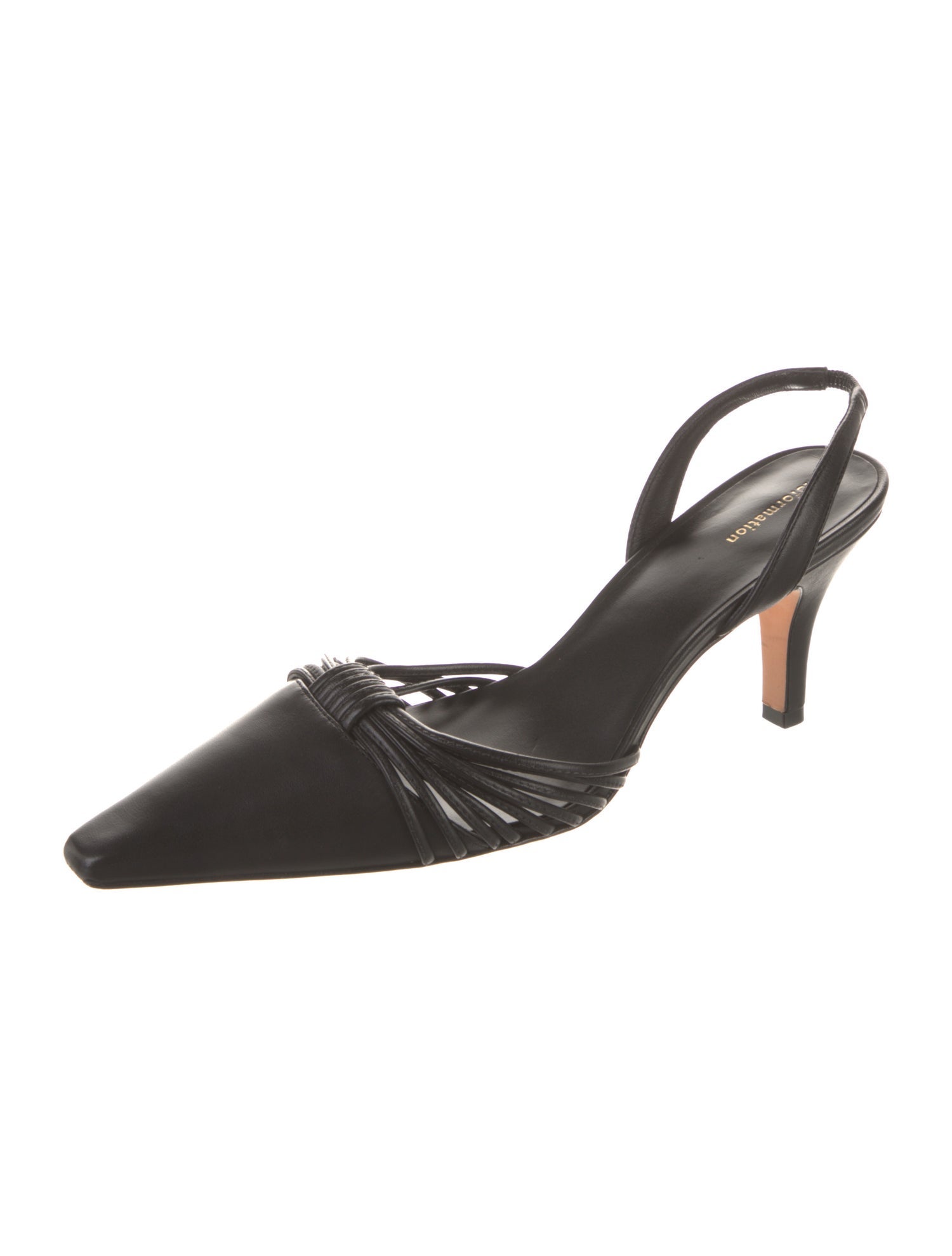 Reformation Leather Slingback Pumps