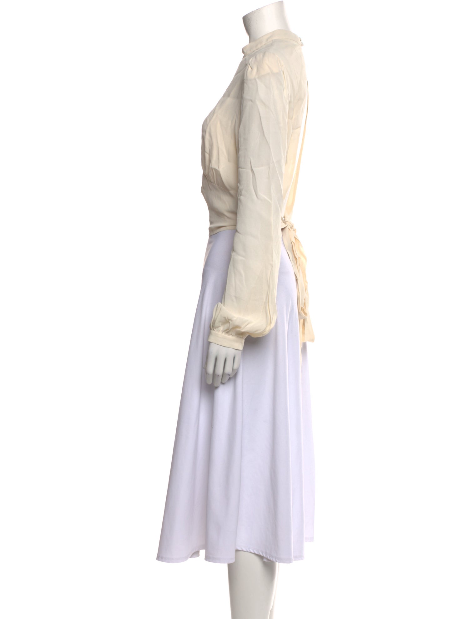 Reformation Mock Neck Long Sleeve Crop Top w/ Tags