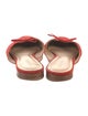 Reformation Suede Bow Accents Mules