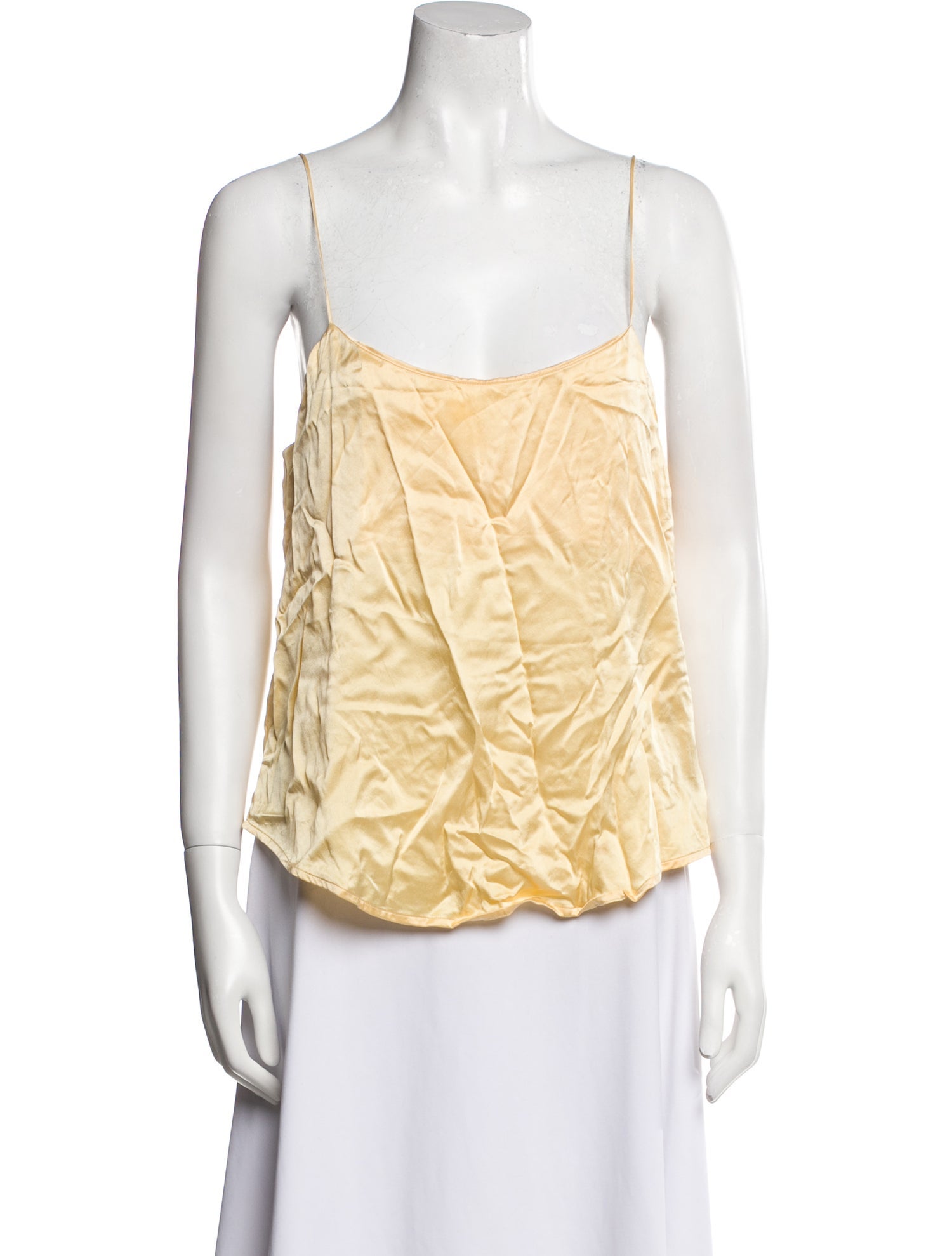 Reformation Silk Square Neckline Top