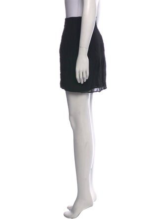 Reformation Raw-Edge Trim Mini Skirt