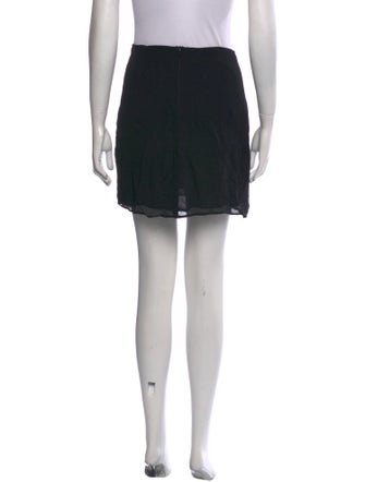 Reformation Raw-Edge Trim Mini Skirt