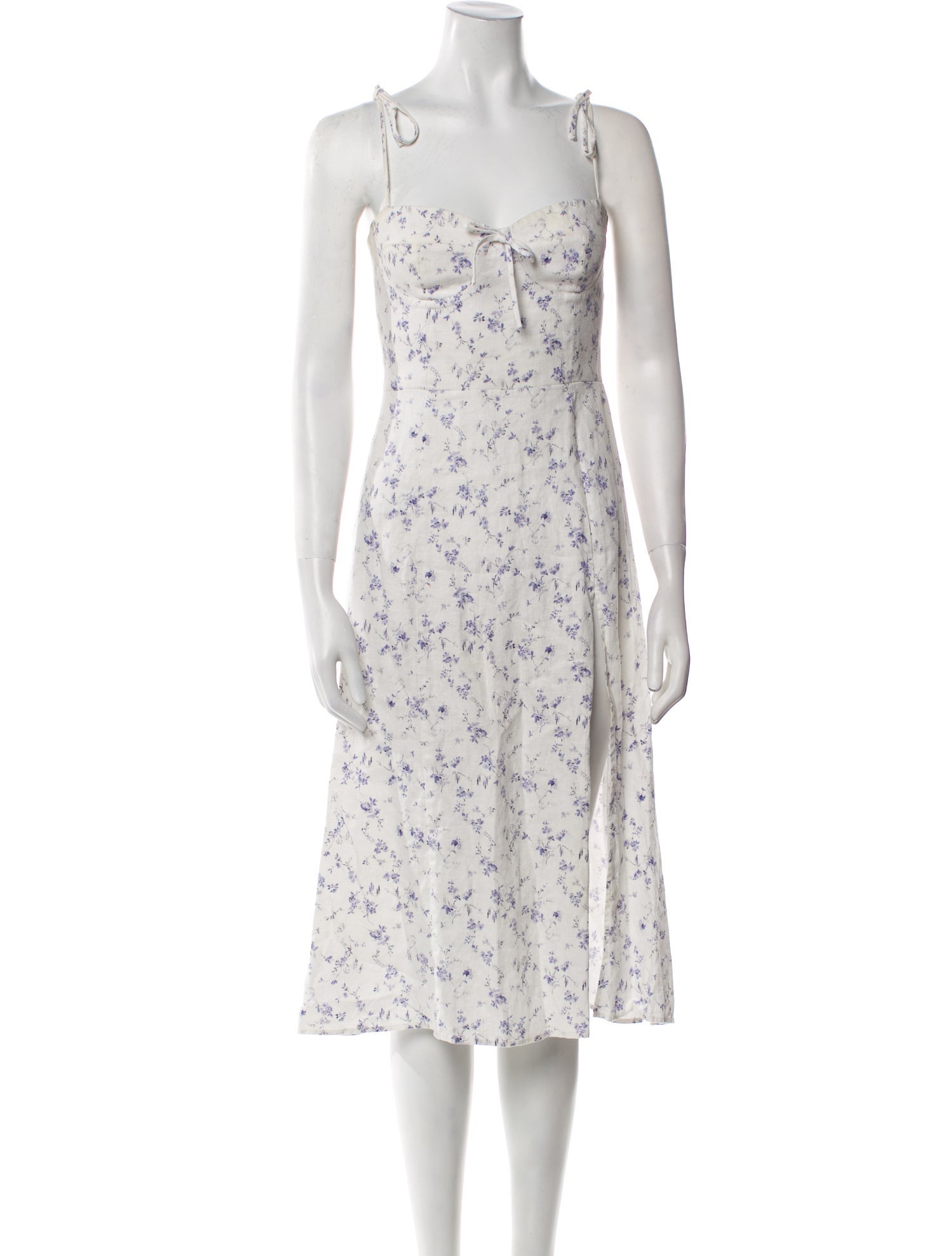 Reformation Linen Midi Length Dress