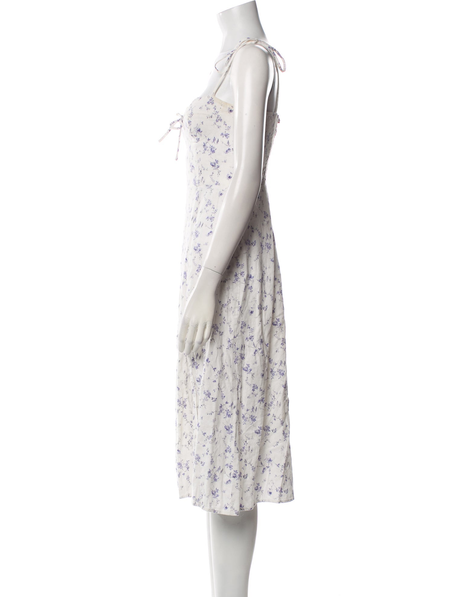 Reformation Linen Midi Length Dress