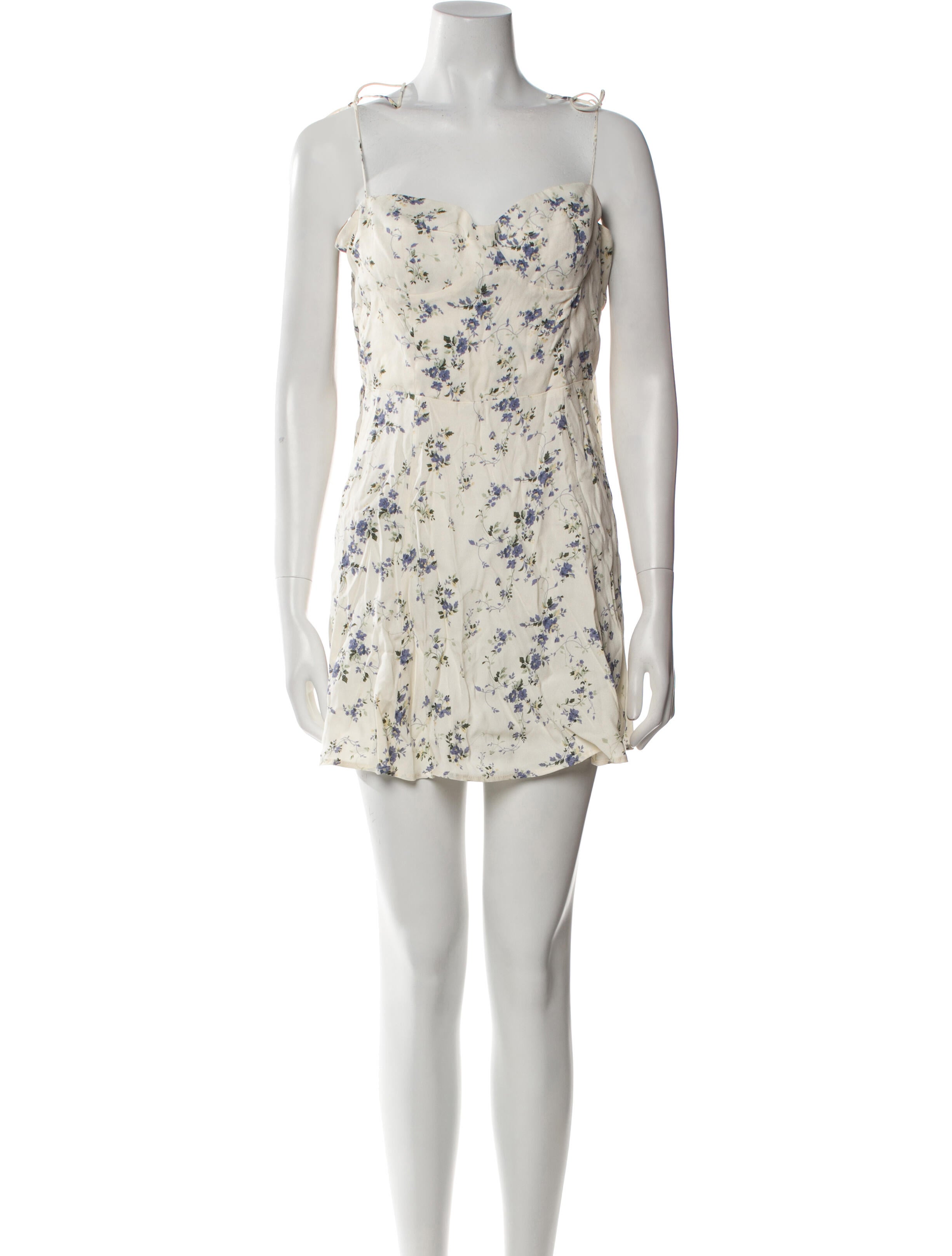 Reformation Floral Print Mini Dress