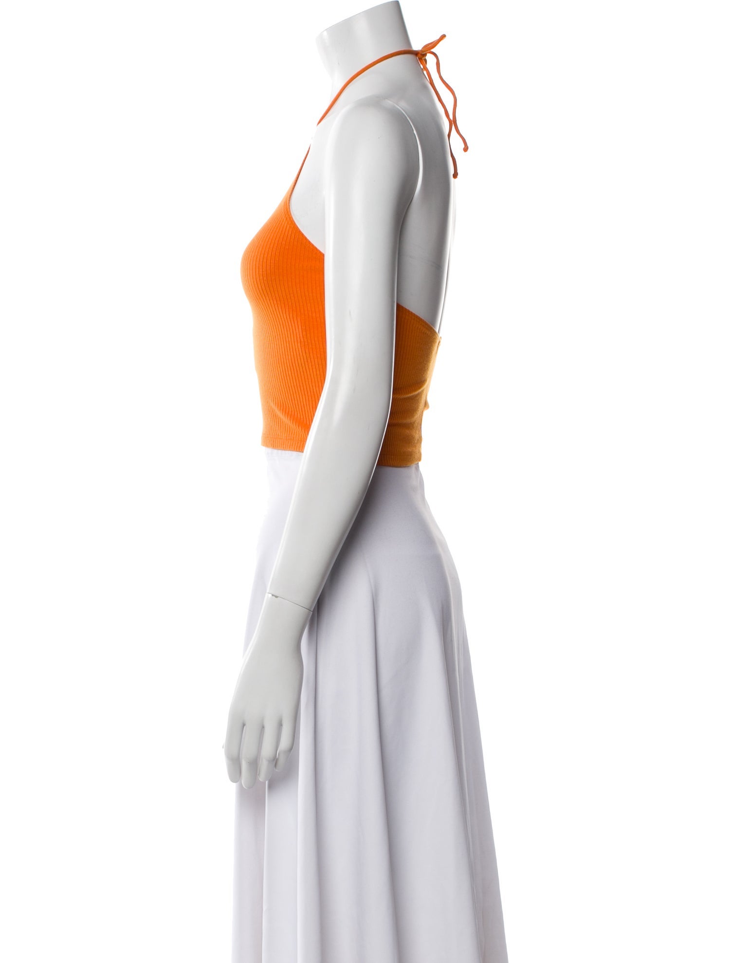 Reformation Halterneck Sleeveless Crop Top