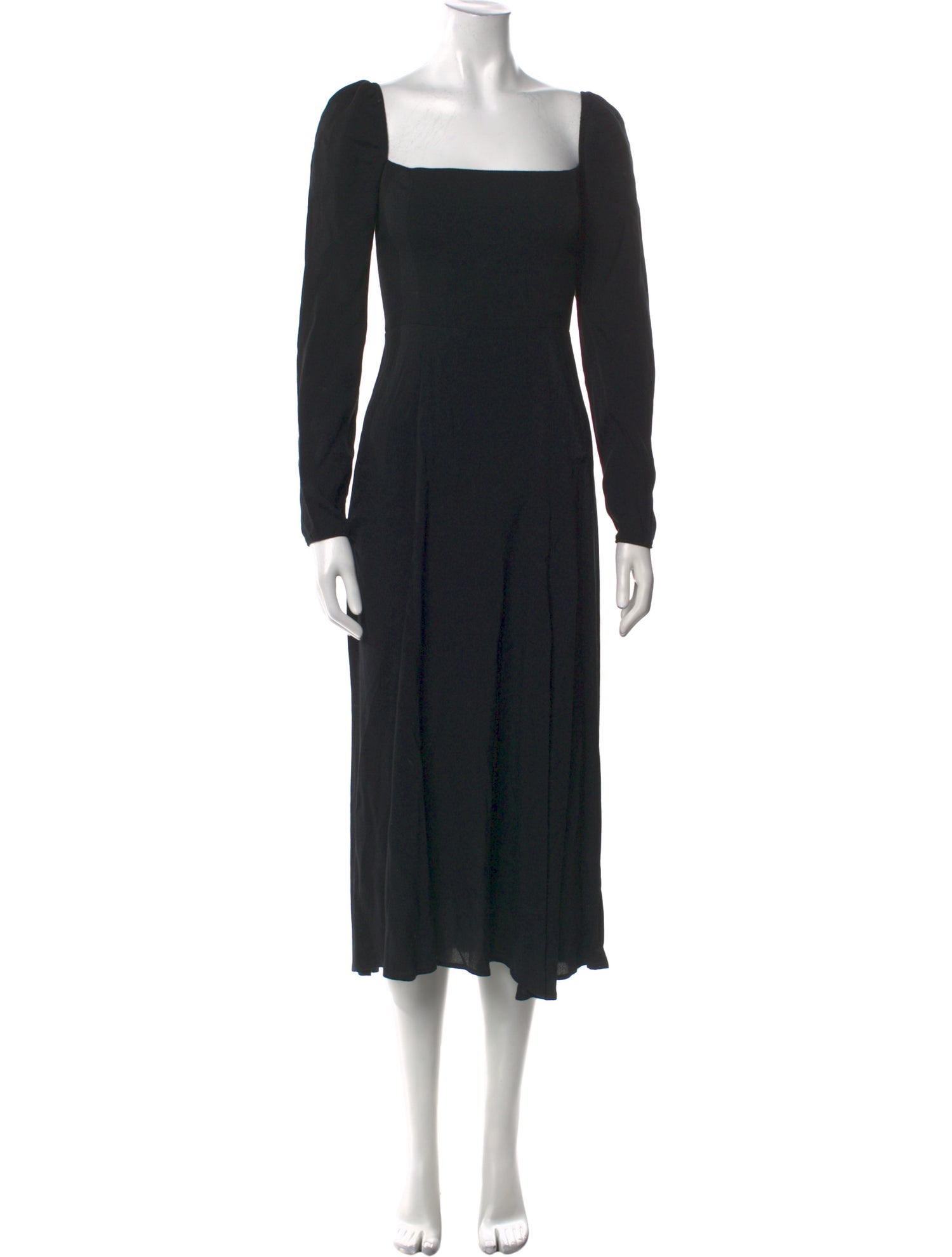 Reformation Square Neckline Midi Length Dress