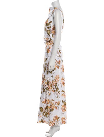 Reformation Floral Print Long Dress