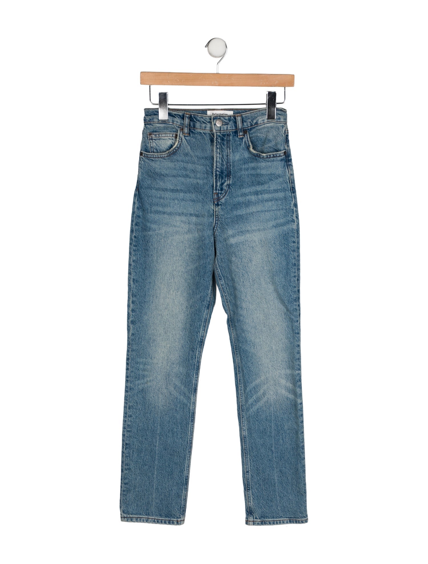 Reformation High-Rise Straight Leg Jeans