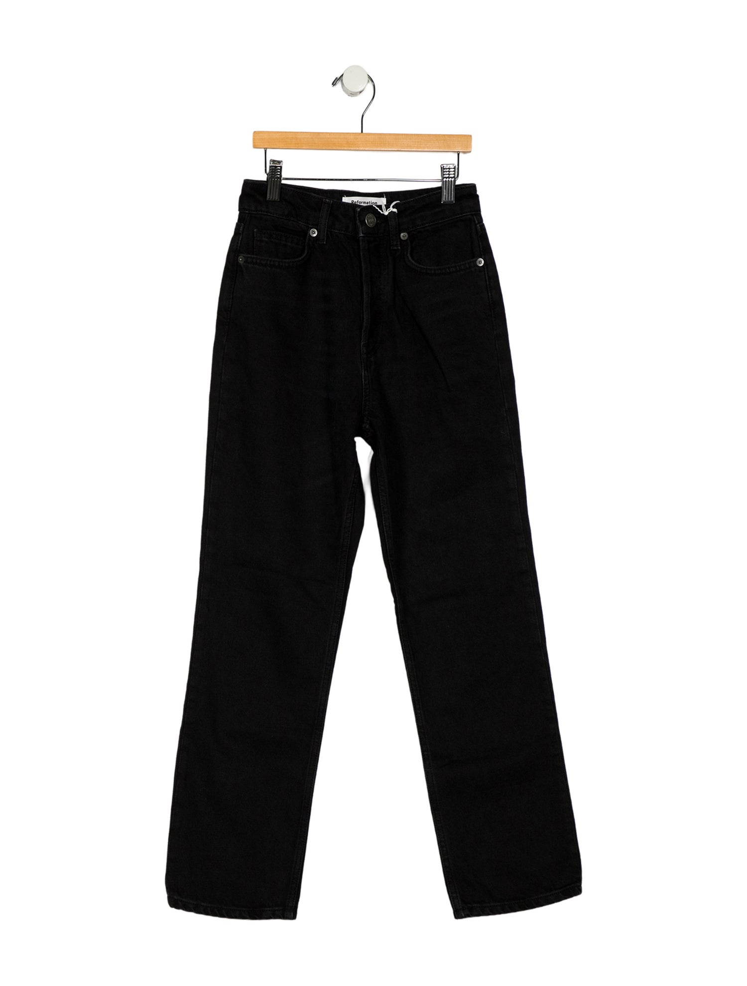 Reformation Mid-Rise Straight Leg Jeans