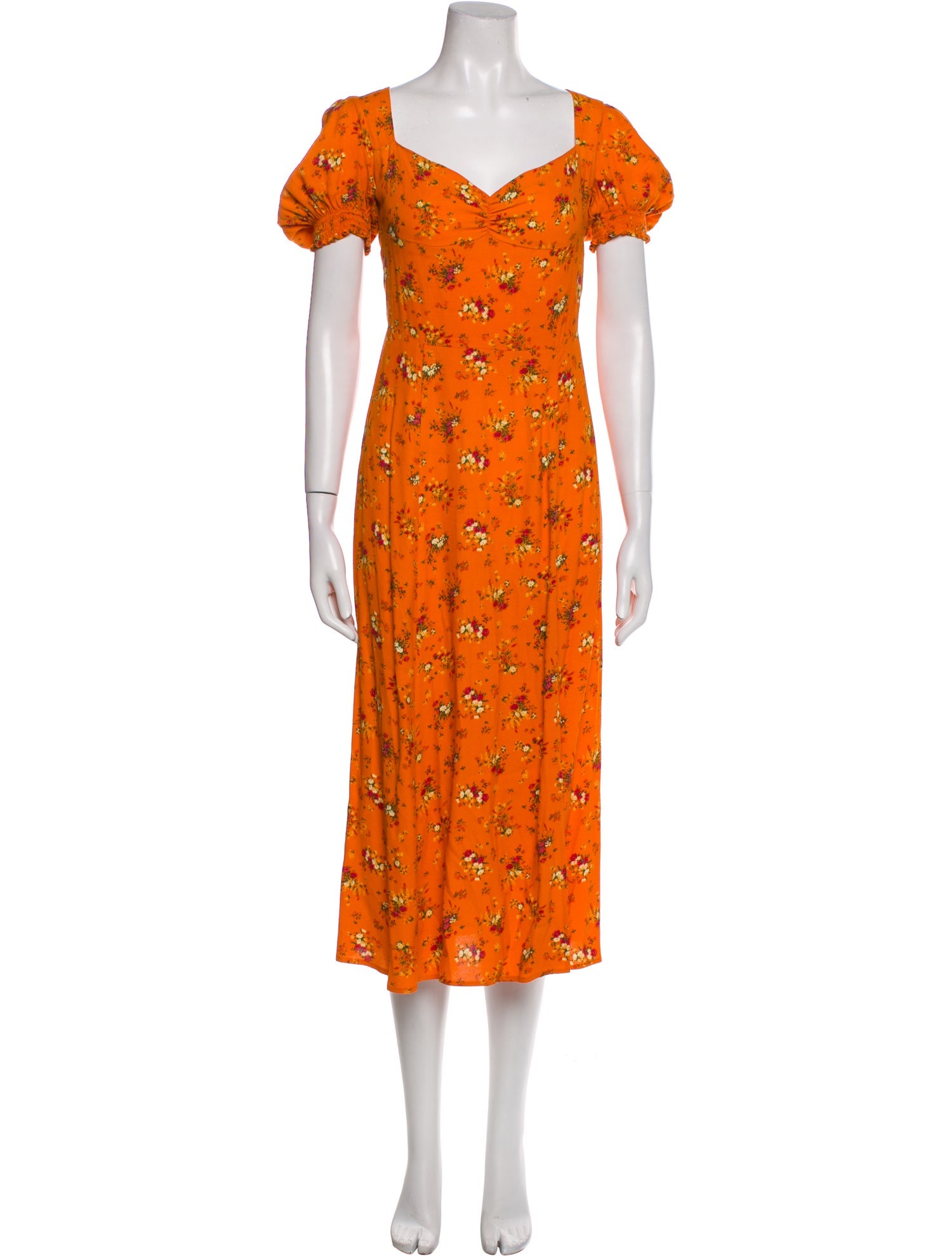 Reformation Floral Print Long Dress