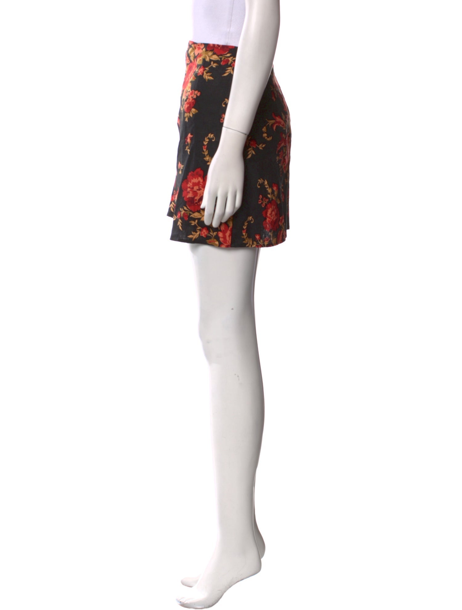 Reformation Linen Mini Skirt