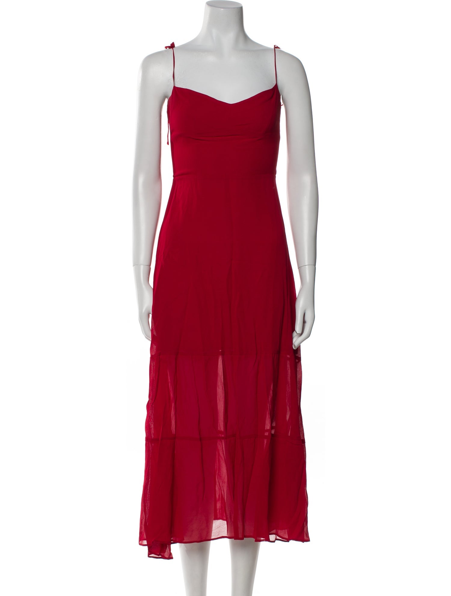 Reformation V-Neck Long Dress