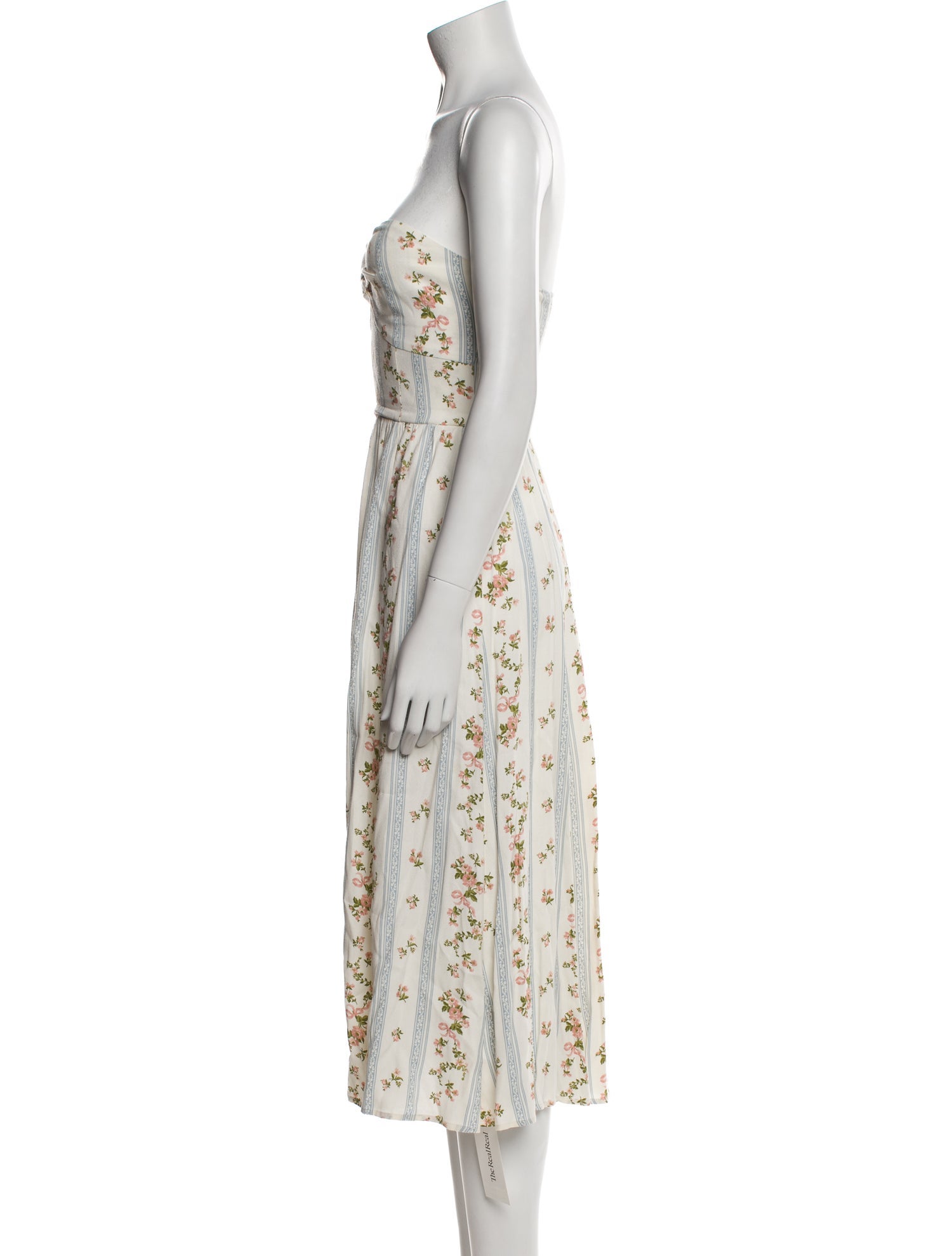 Reformation Floral Print Knee-Length Dress