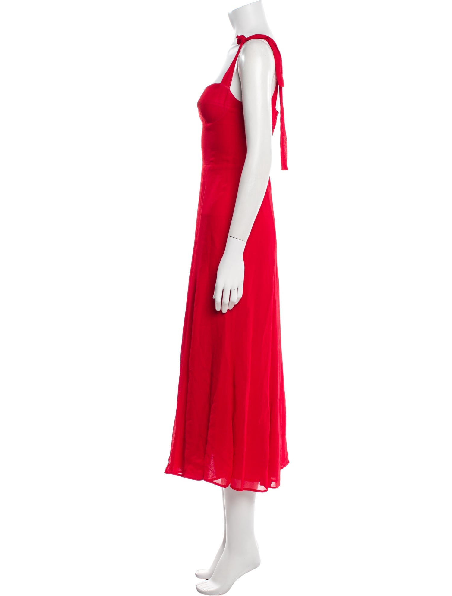 Reformation Square Neckline Long Dress