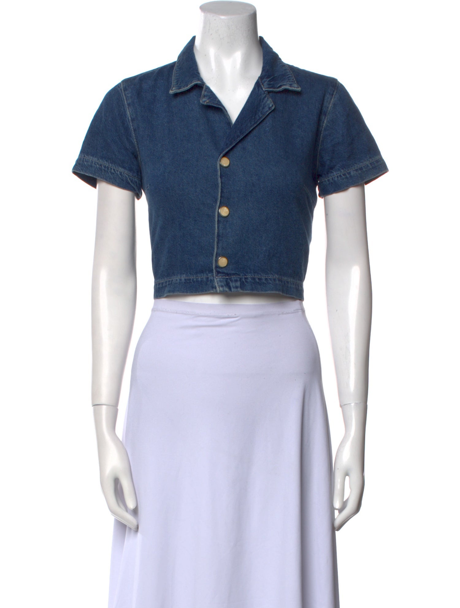 Reformation Short Sleeve Crop Top