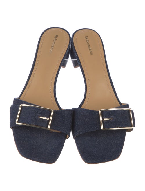 Reformation Denim Slides