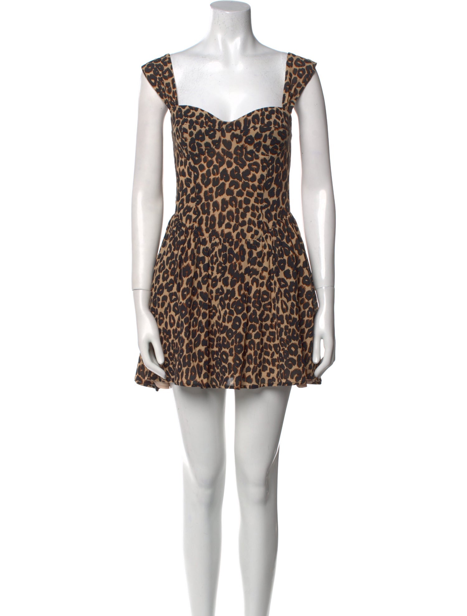 Reformation Animal Print Mini Dress