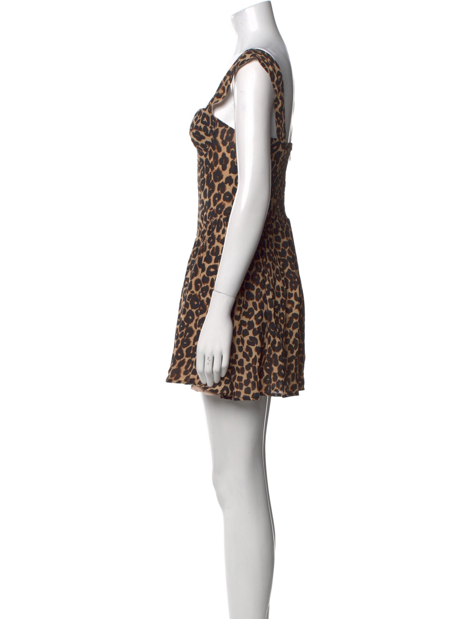Reformation Animal Print Mini Dress