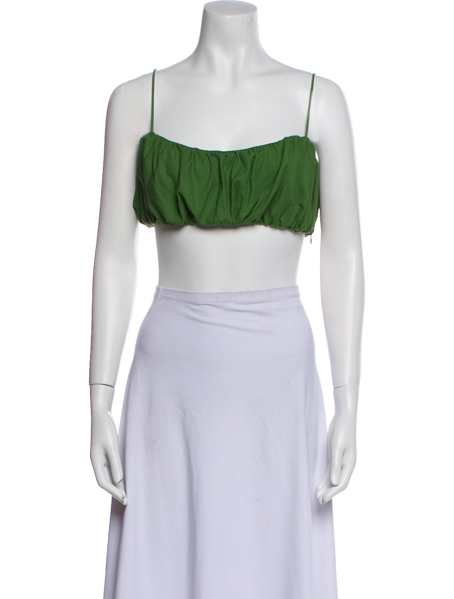 Reformation Square Neckline Sleeveless Crop Top