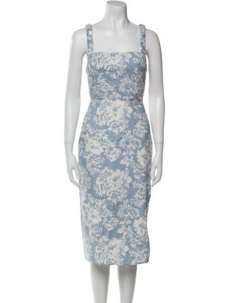 Reformation Linen Midi Length Dress