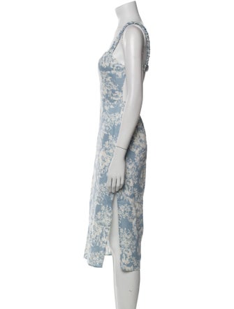 Reformation Linen Midi Length Dress