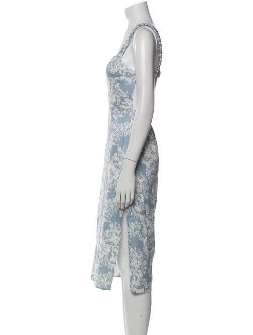 Reformation Linen Midi Length Dress