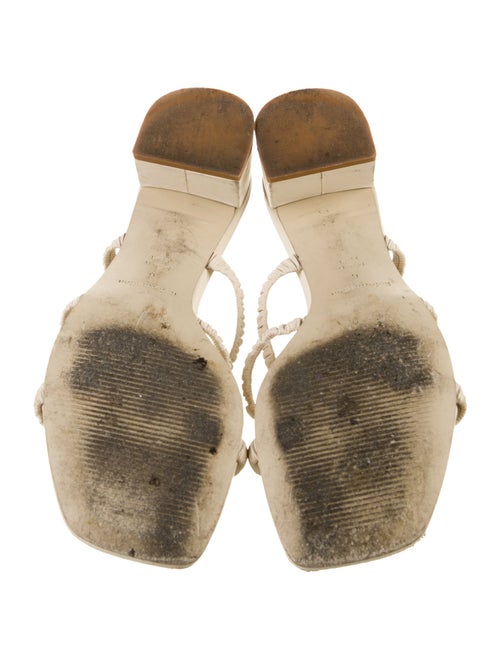 Reformation Leather Pleated Accents Slides