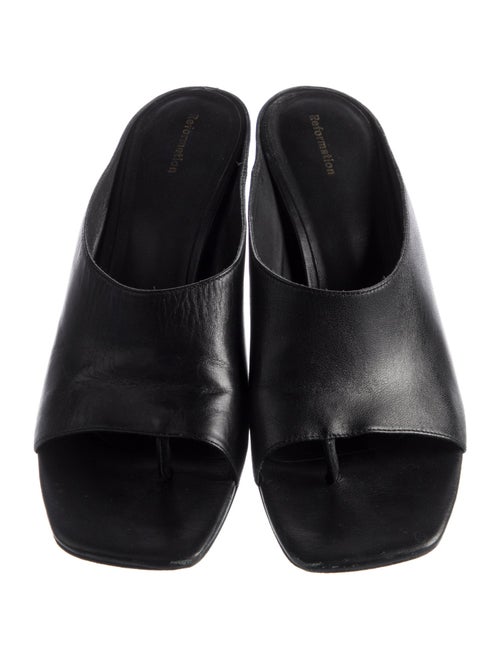 Reformation Leather Slides