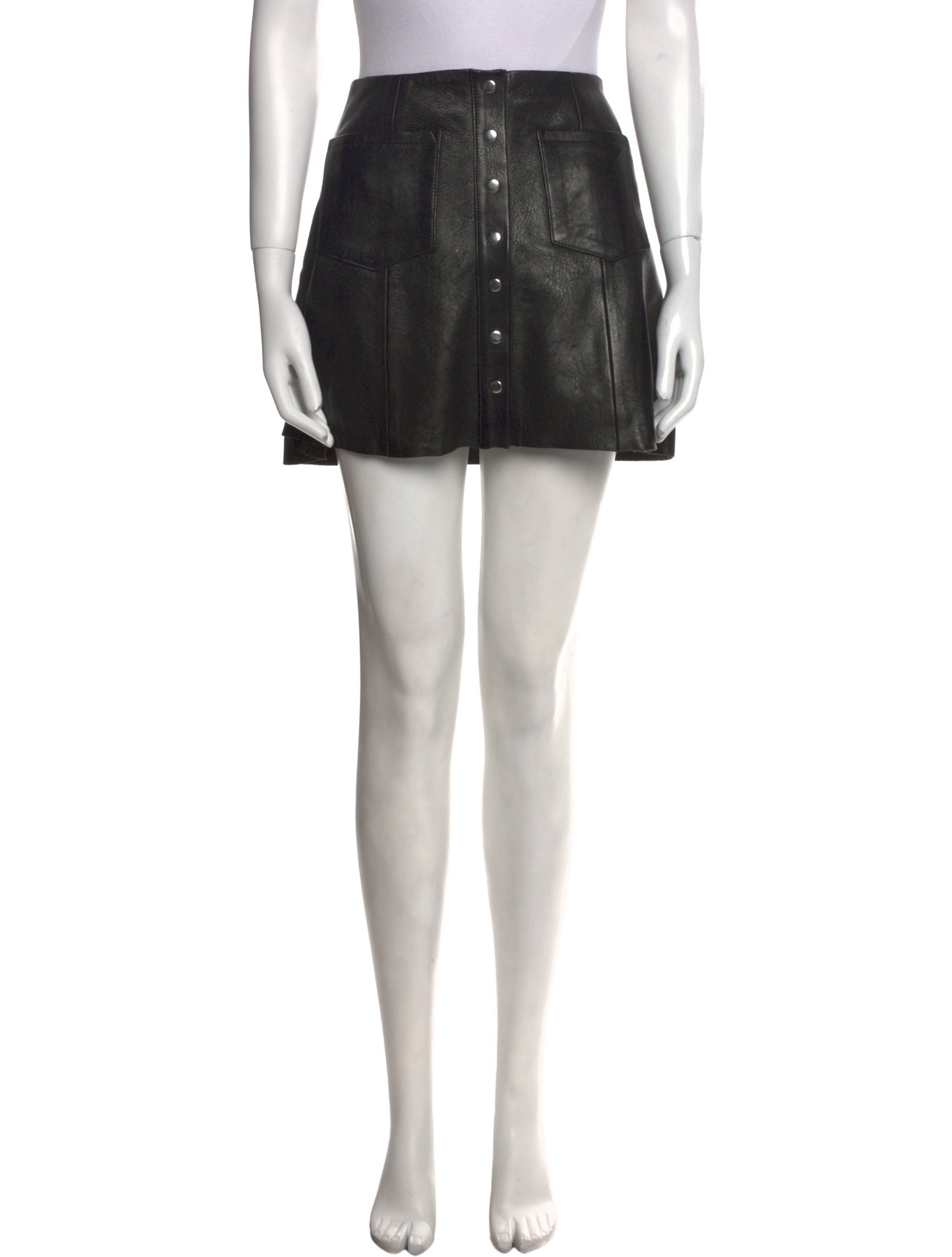 Reformation Leather Mini Skirt