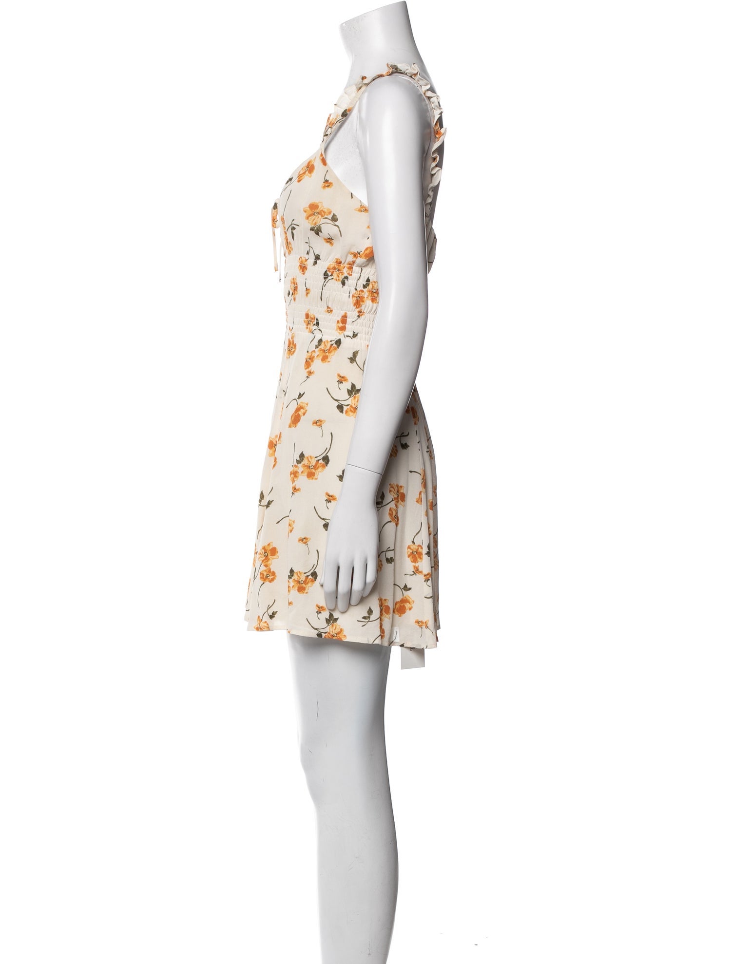 Reformation Floral Print Mini Dress