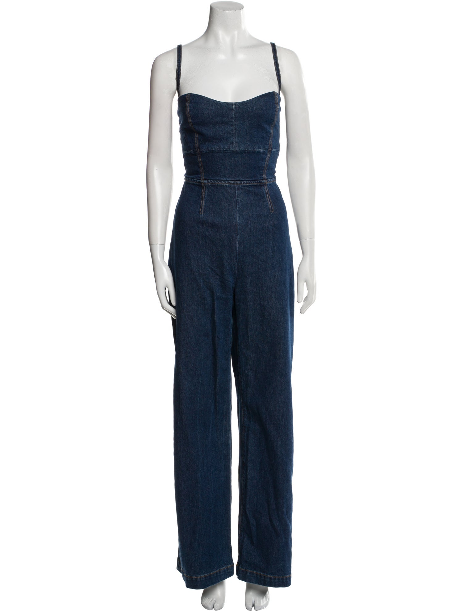 Reformation Square Neckline Jumpsuit