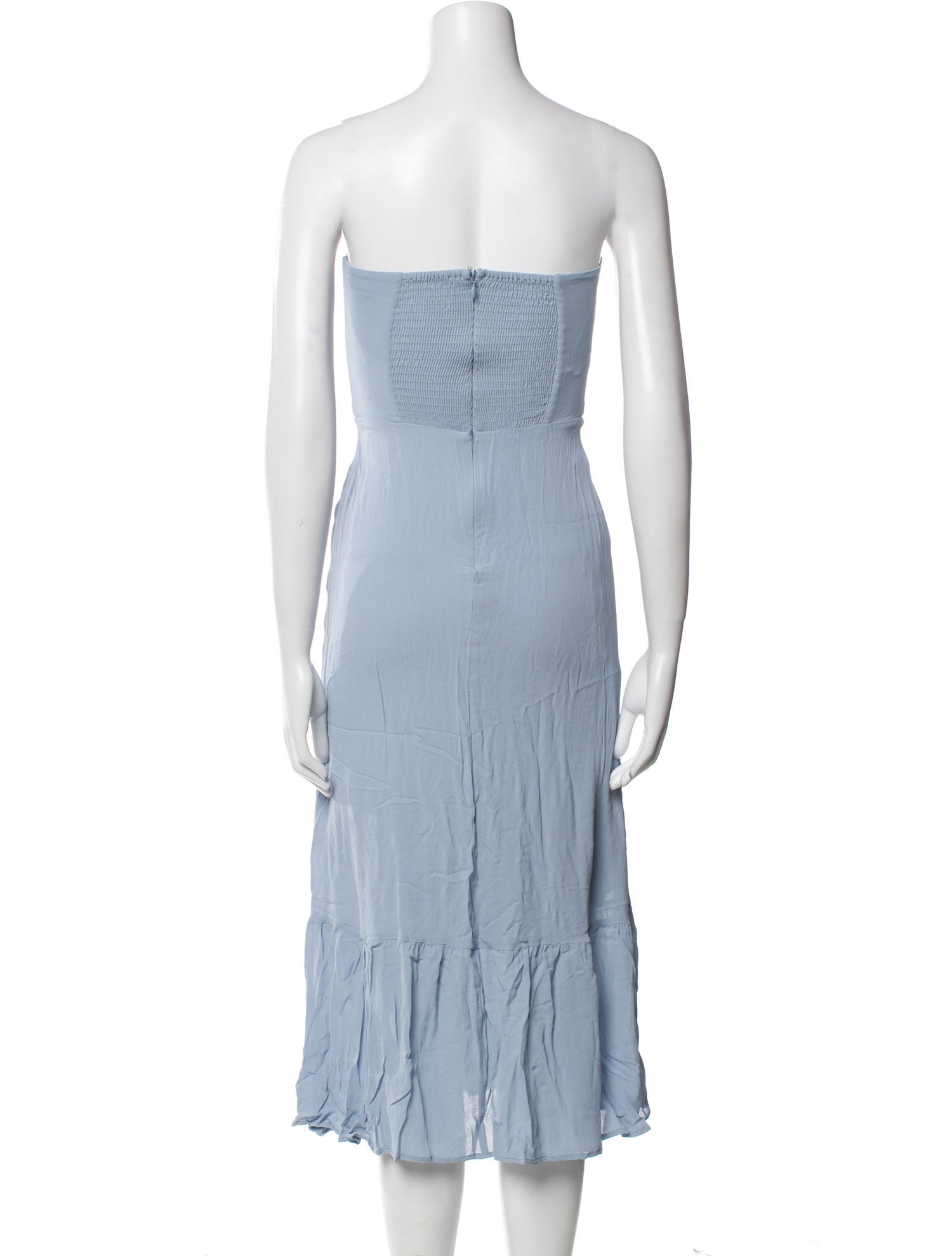 Reformation Strapless Knee-Length Dress