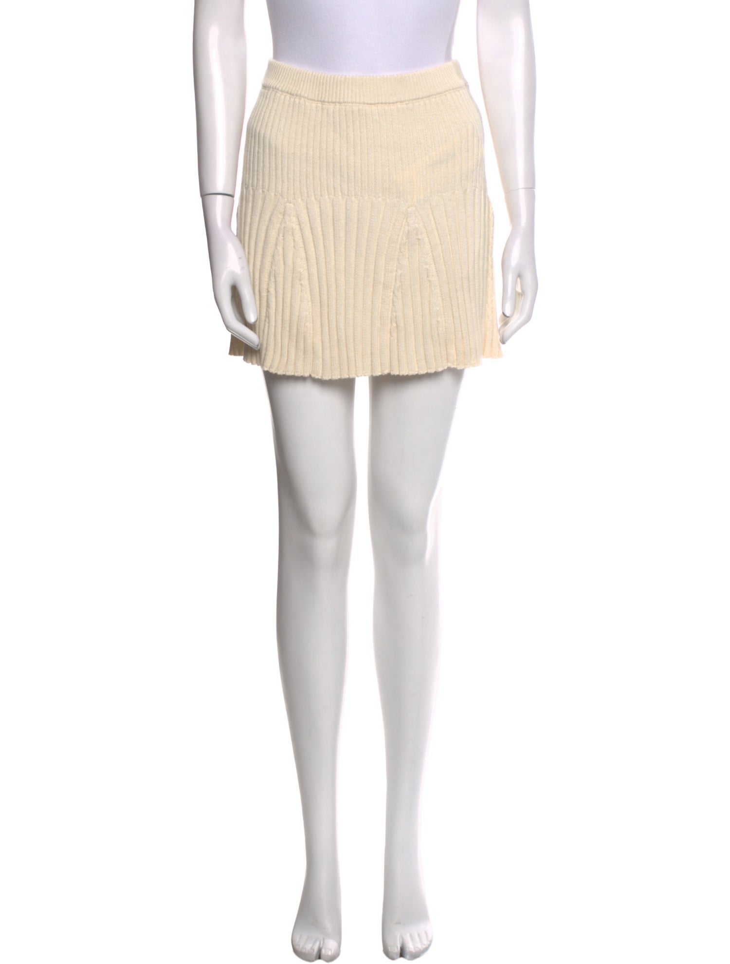 Reformation Eyelet Trim Mini Skirt