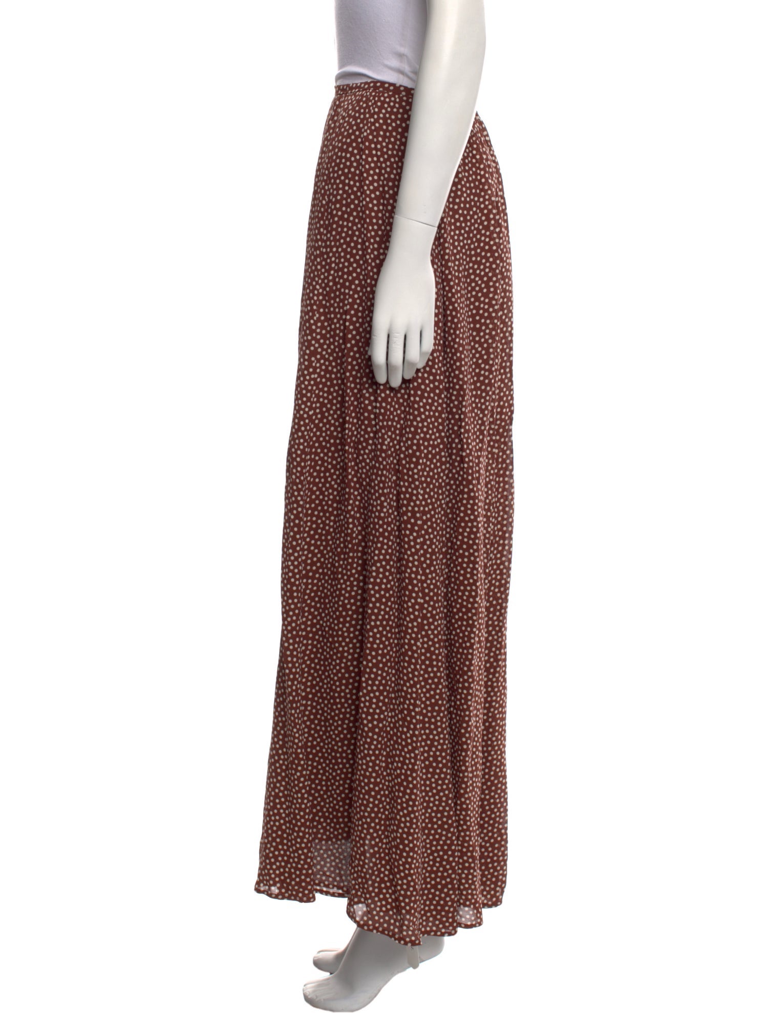 Reformation Polka Dot Print Midi Length Skirt