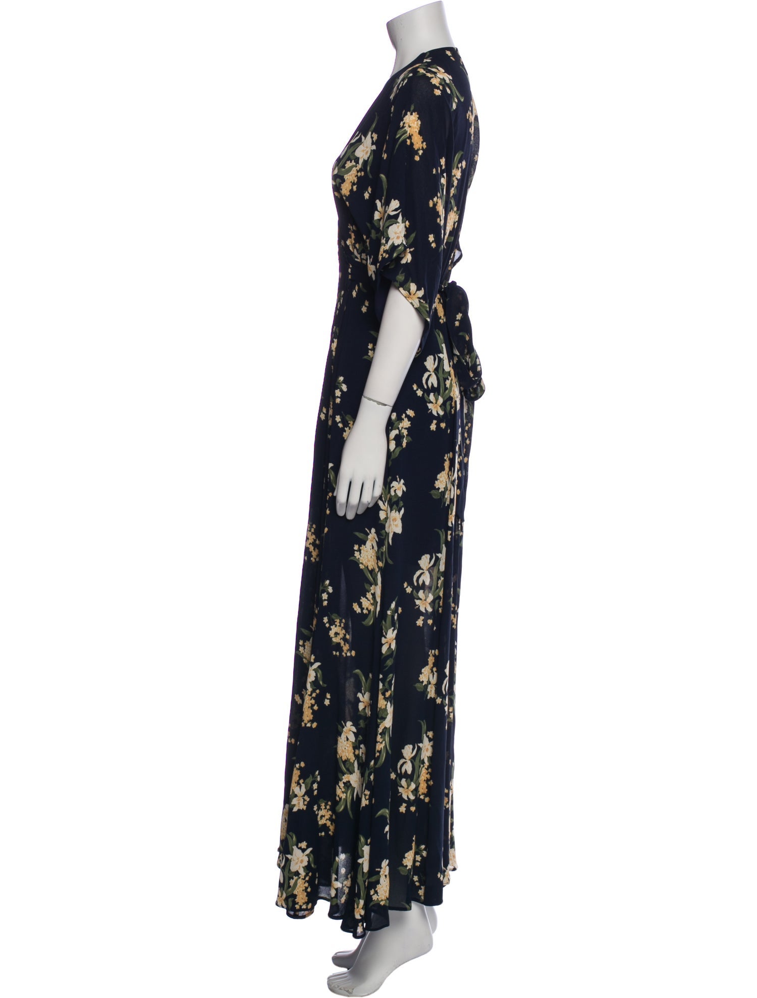 Reformation Floral Print Long Dress