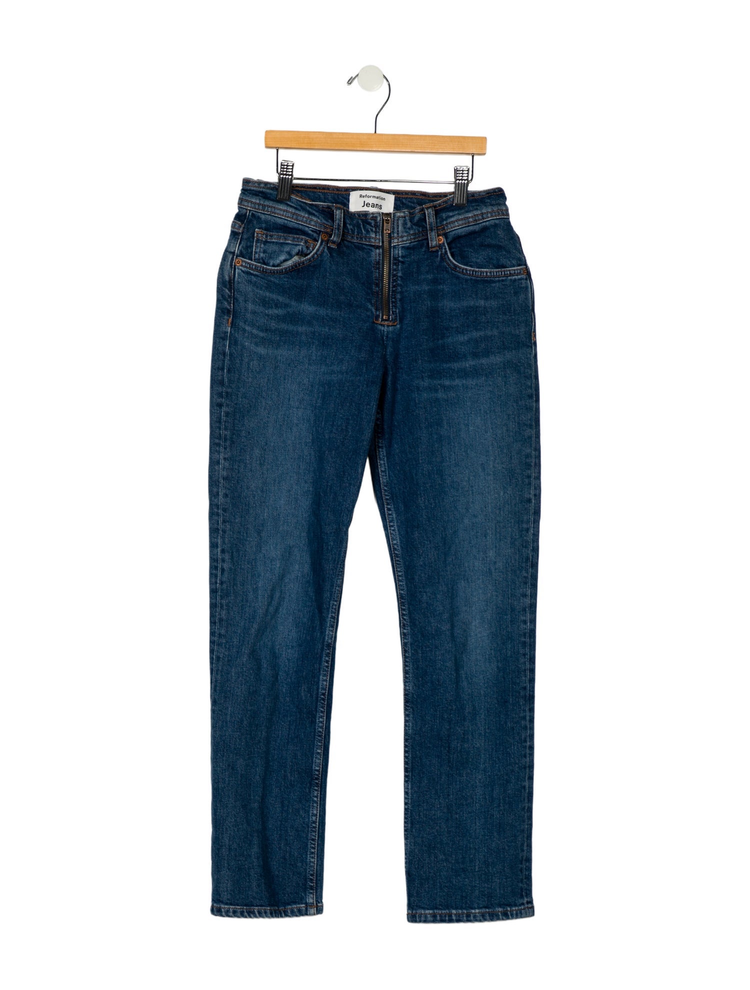 Reformation Mid-Rise Skinny Leg Jeans