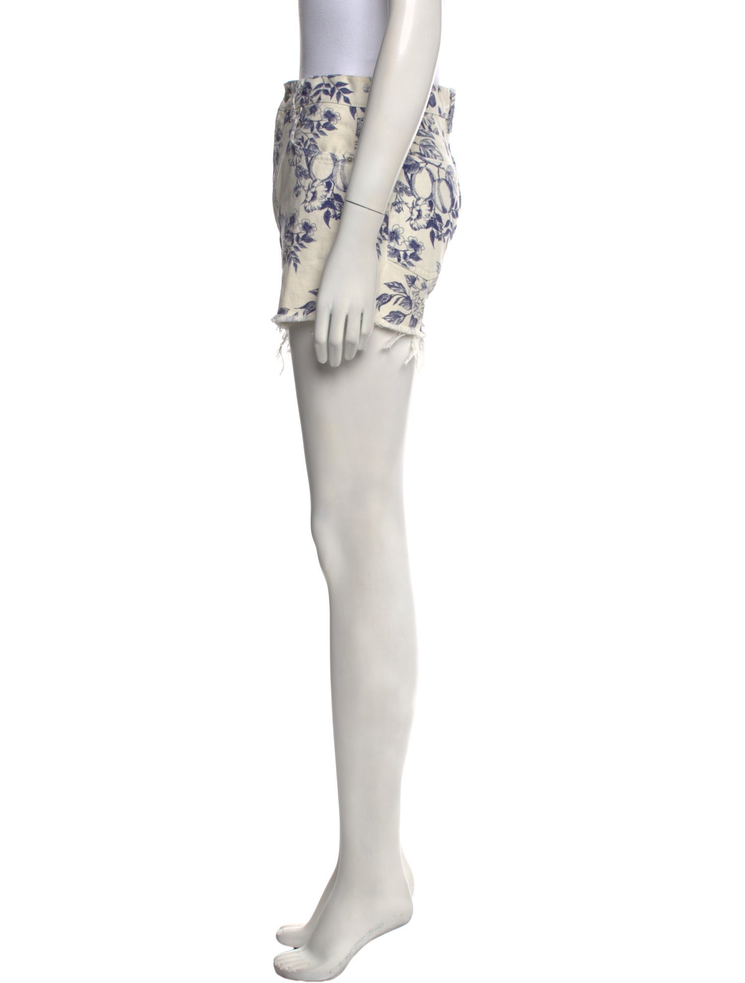 Reformation Floral Print Mini Shorts