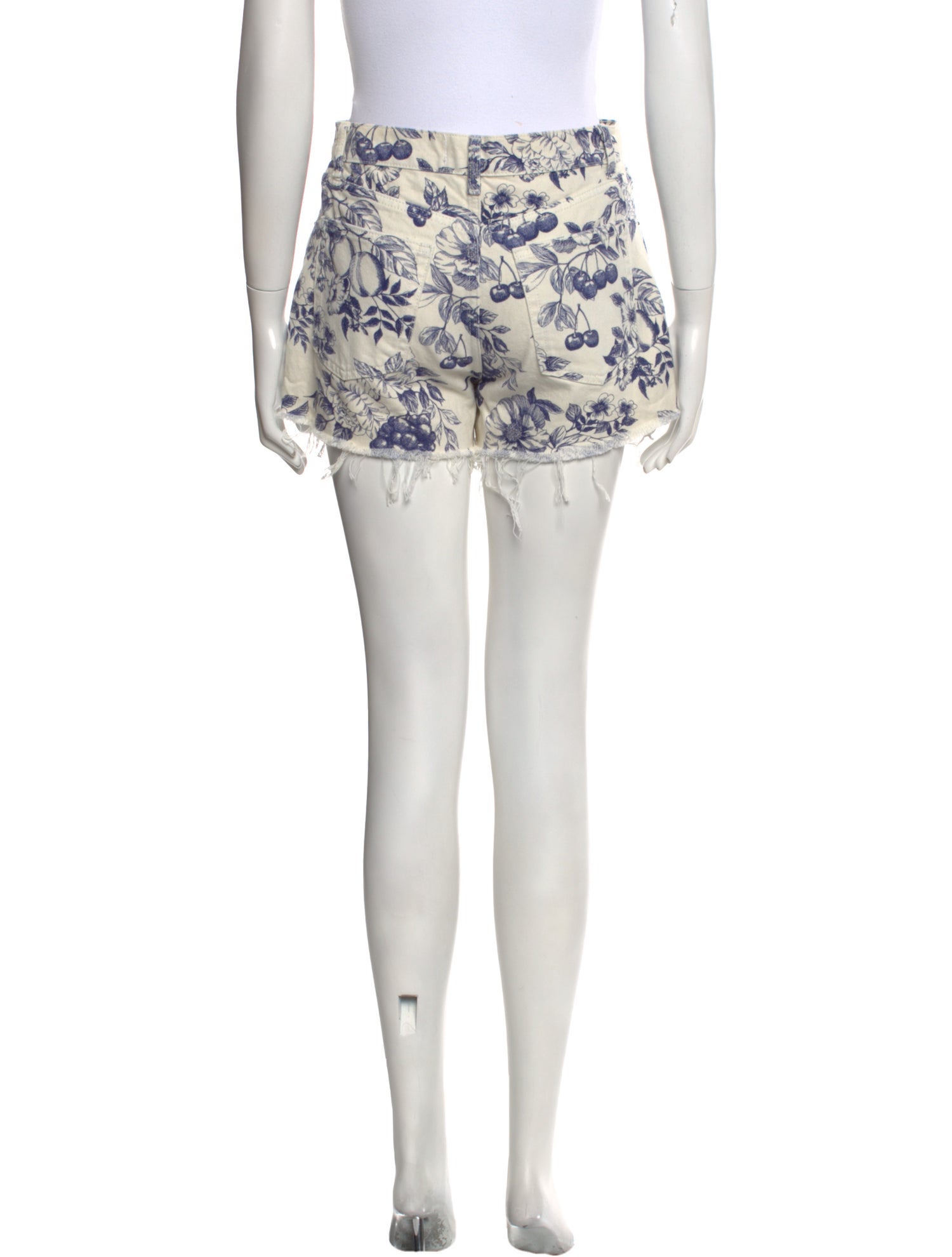 Reformation Floral Print Mini Shorts